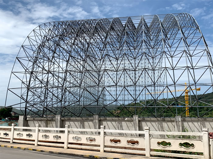 恩施山寨矿储煤棚网架